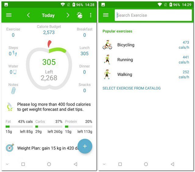 calorie counter app for android